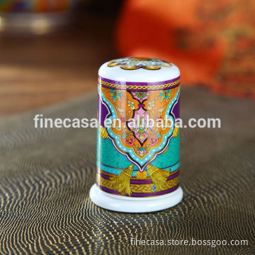 Luxury Fine Hyper White Porcelain Toothpick Holder of Summer of Persia